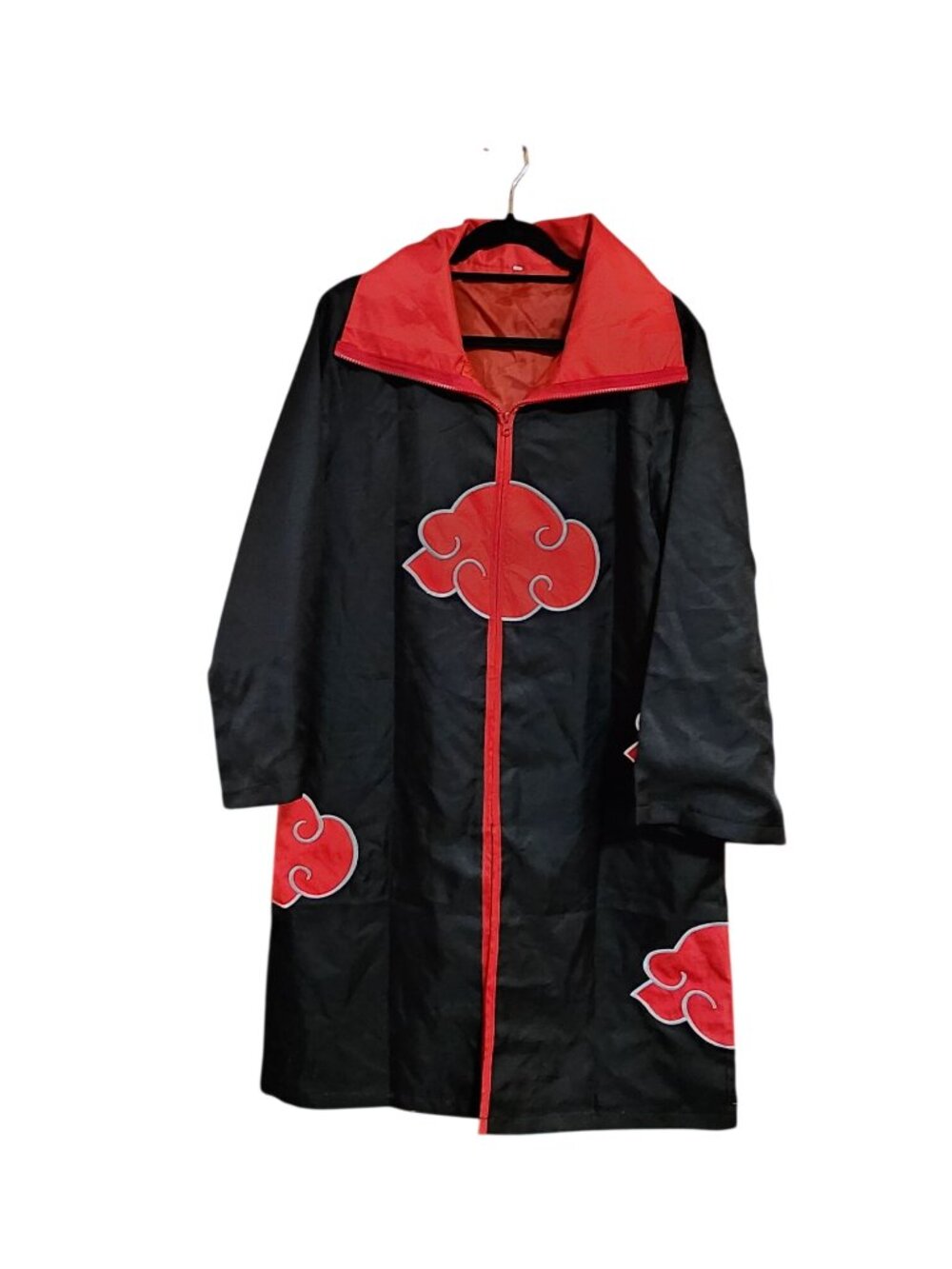 Naruto Akatsuki Japanese Anime Cosplay Long Jacket Unisex Size medium